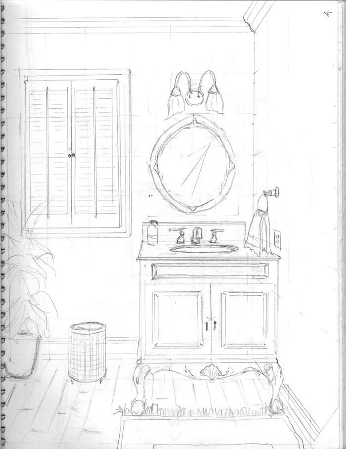 700x908 Interior Design My Perspective Drawings Life's Colorful