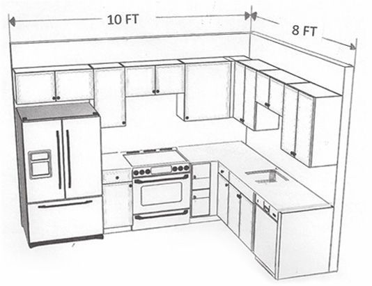 534x411 Kitchen Amusing Kitchen Room Drawing Perspective Interior