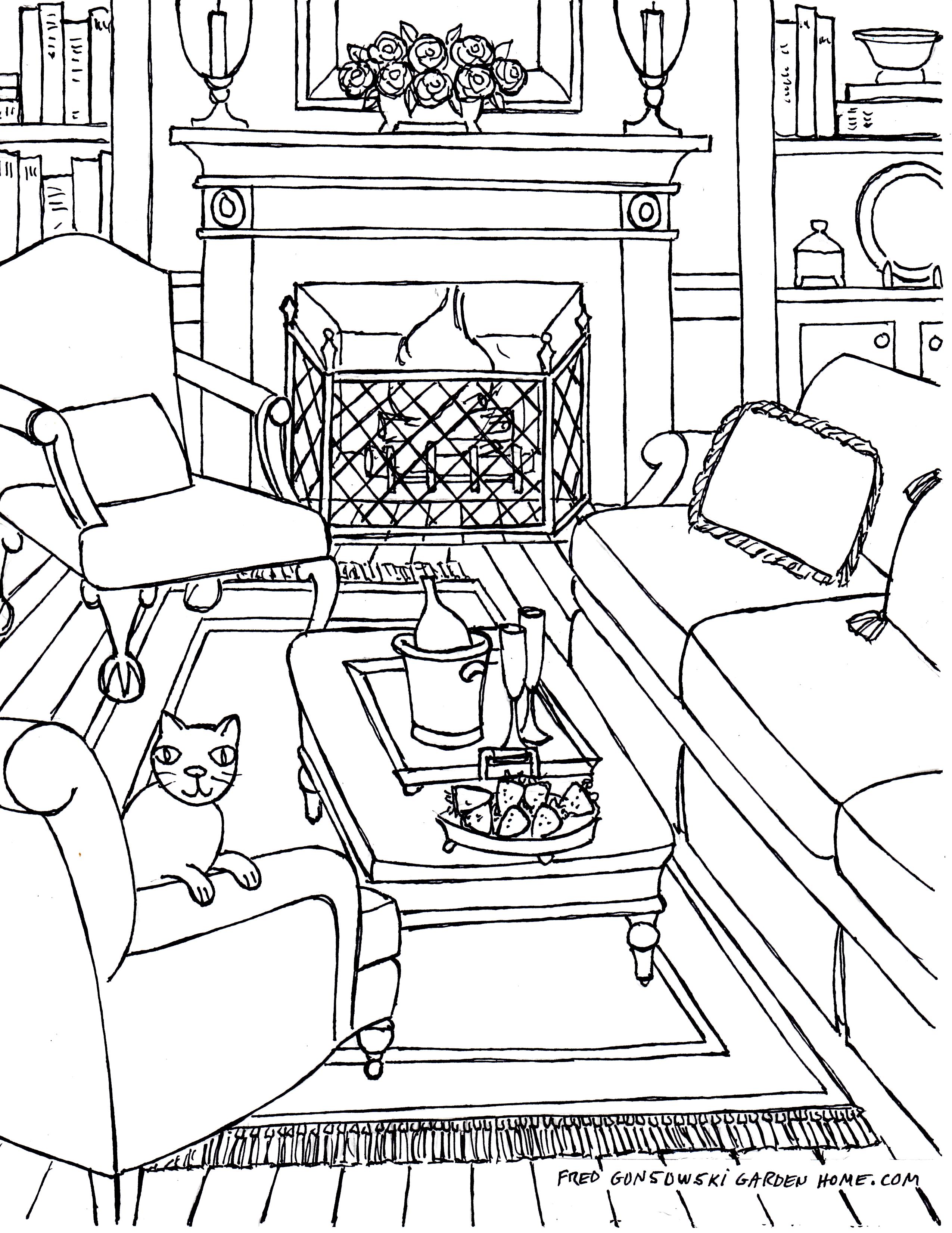 2550x3300 How To Draw A Living Room Youtube Throughout Living Room Drawings