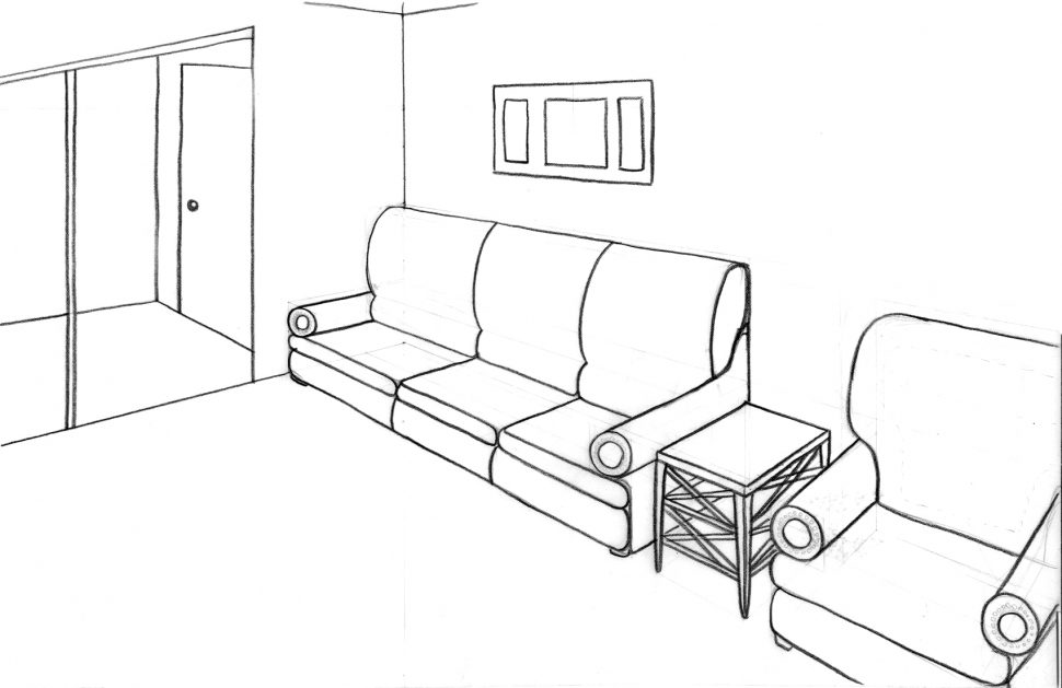 970x629 Living Room Drawings