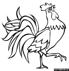 222x227 How To Draw A Rooster, Step 5 Roosters Drawings