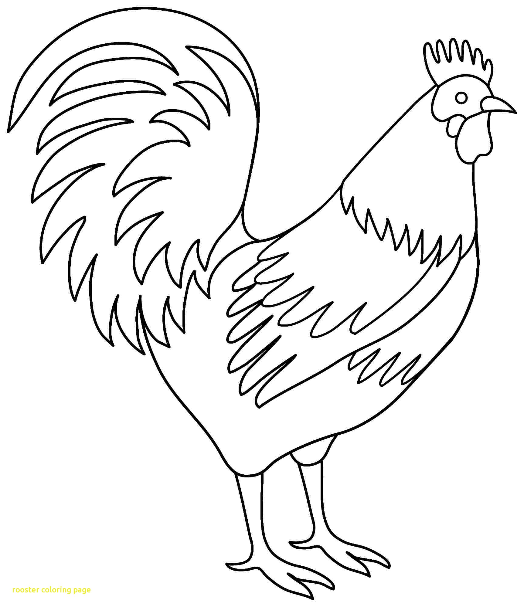 1726x2000 Portuguese Rooster Coloring Page