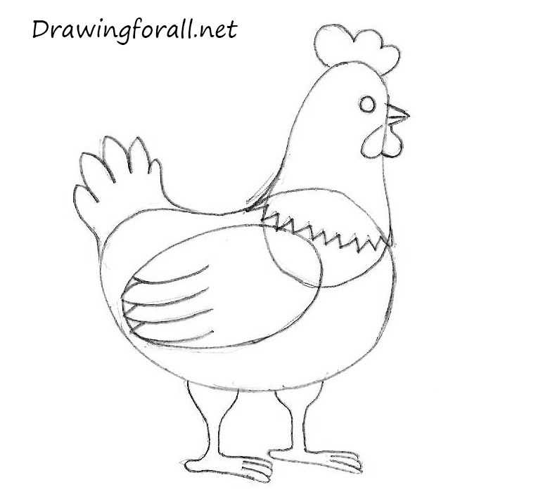 782x713 Drawn Rooster Easy
