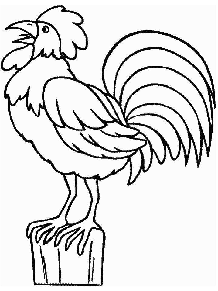 718x957 Rooster Coloring Book For Kids Free Printable