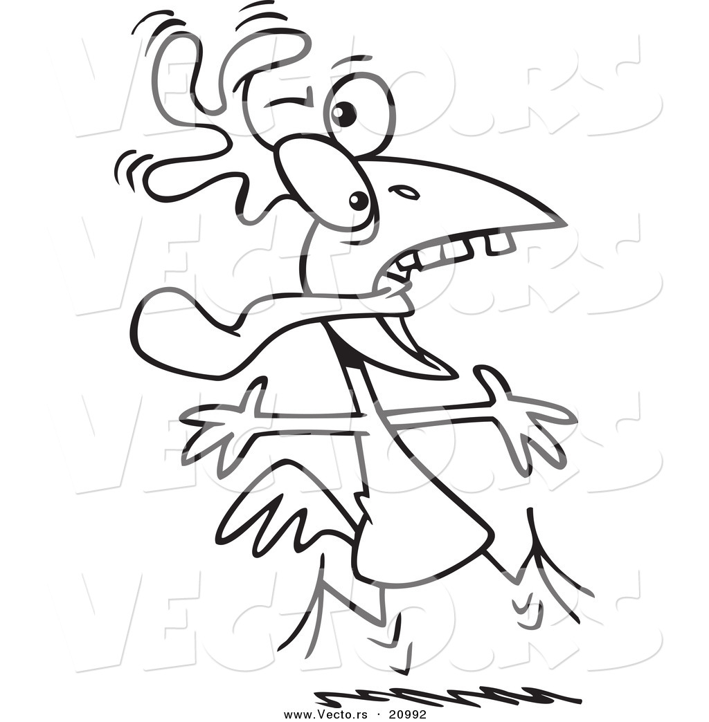 1024x1044 Vector Of A Cartoon Crazy Rooster