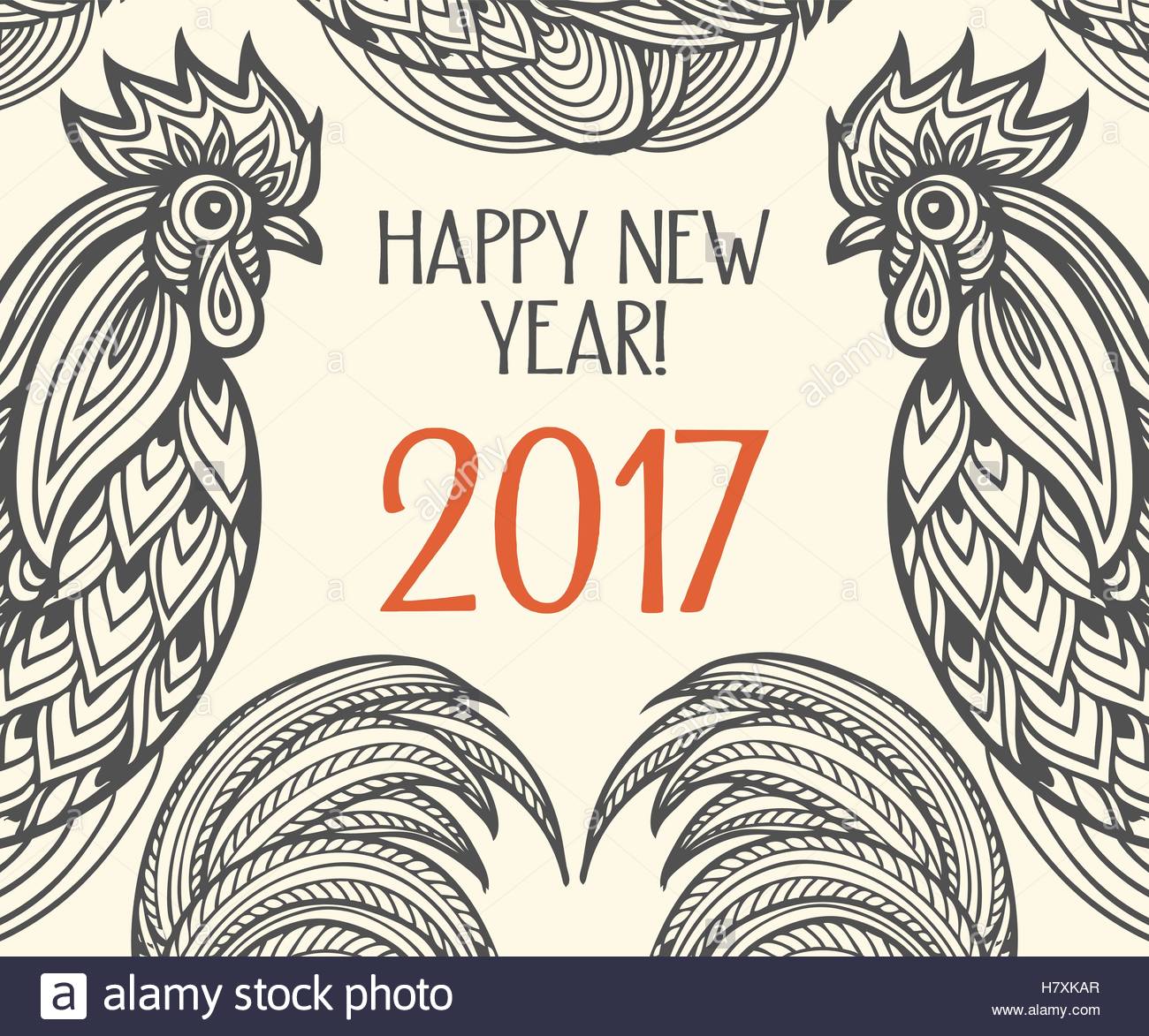 1300x1173 Hand Drawn Rooster Cock Vector Illustration. Farm Animals, Vintage