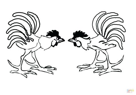 476x333 Coloring Rooster Rooster Coloring Pages Page Image Images Free