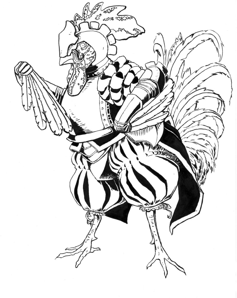 900x1135 Rooster Knight By Sweet Bread