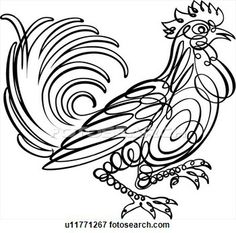236x233 Rooster Drawings