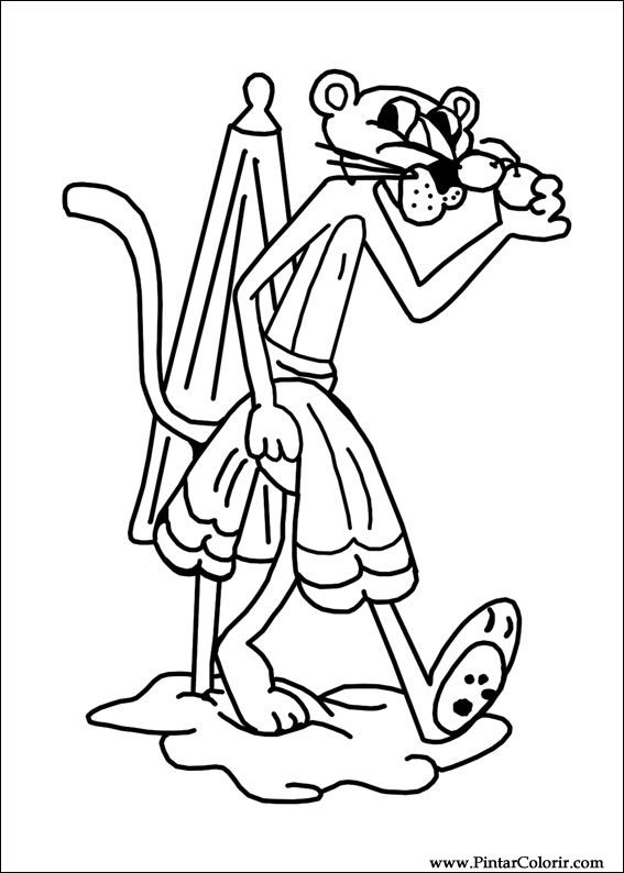 567x794 Drawings To Paint Amp Colour Panther Rose Color