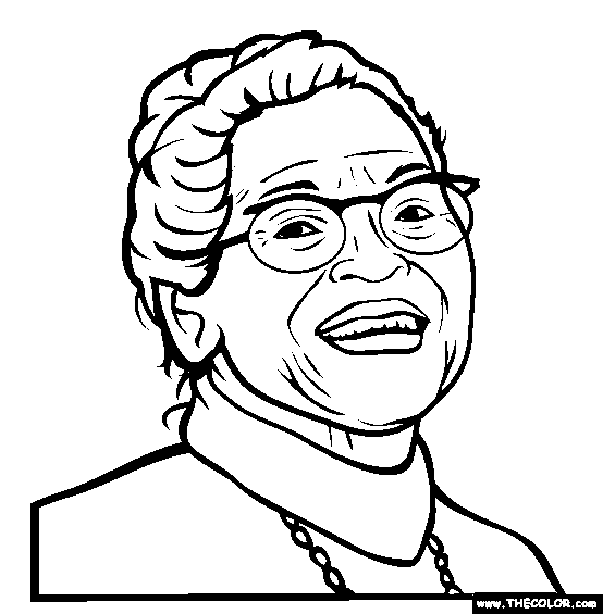 drawing of rosa parks on the bus