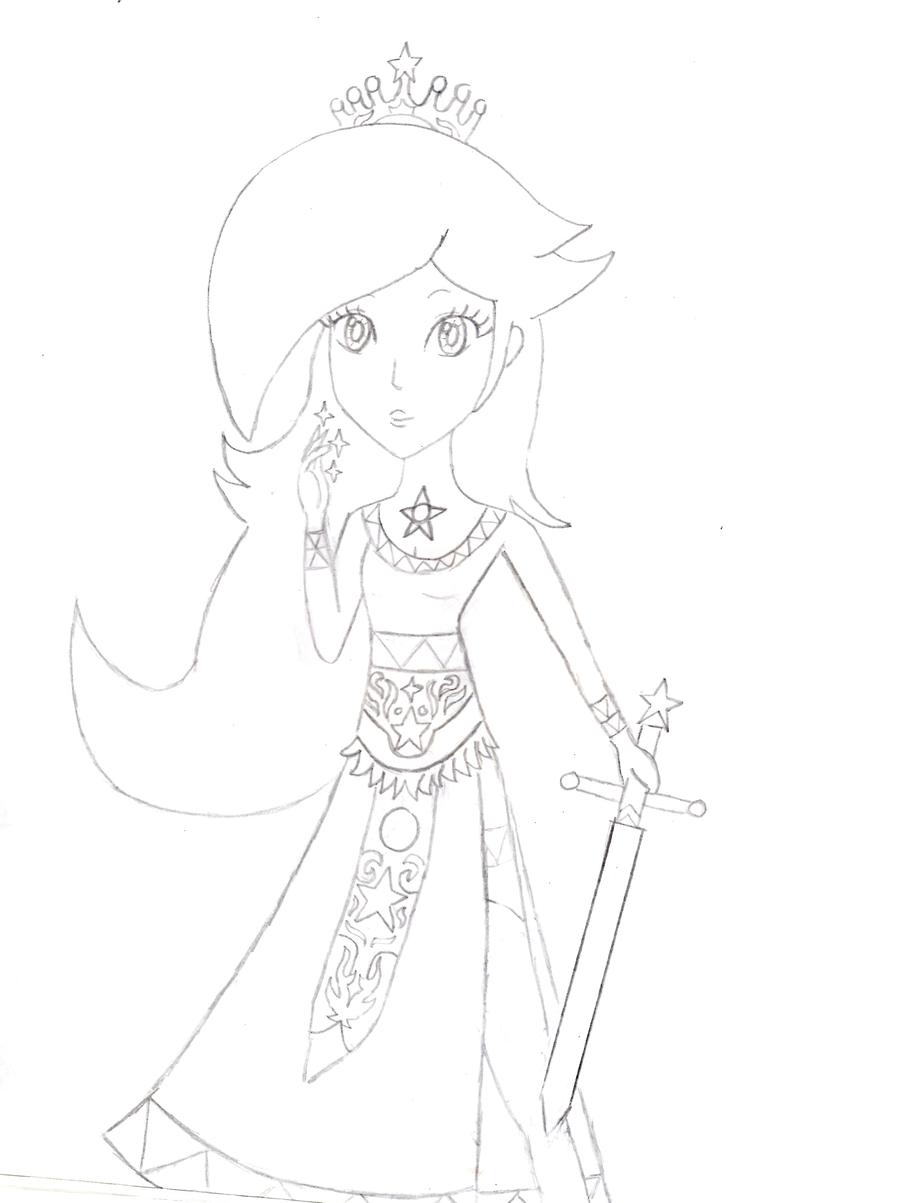 900x1203 Princess Rosalina Drawing By Xdanique97