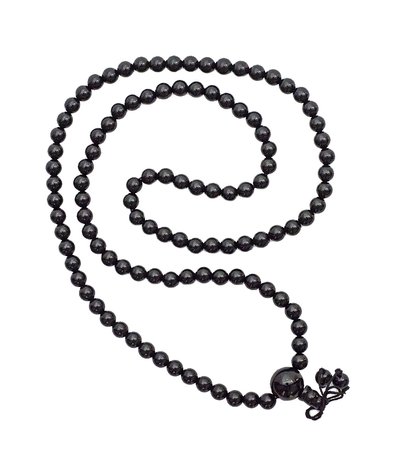 394x450 Onyx Mala (Rosary) Of 108 Beads For Chanting