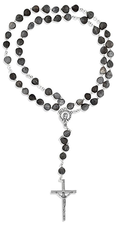 386x761 Job's Tears Catholic Rosary With Case