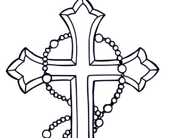 340x270 Rosary Svg Etsy