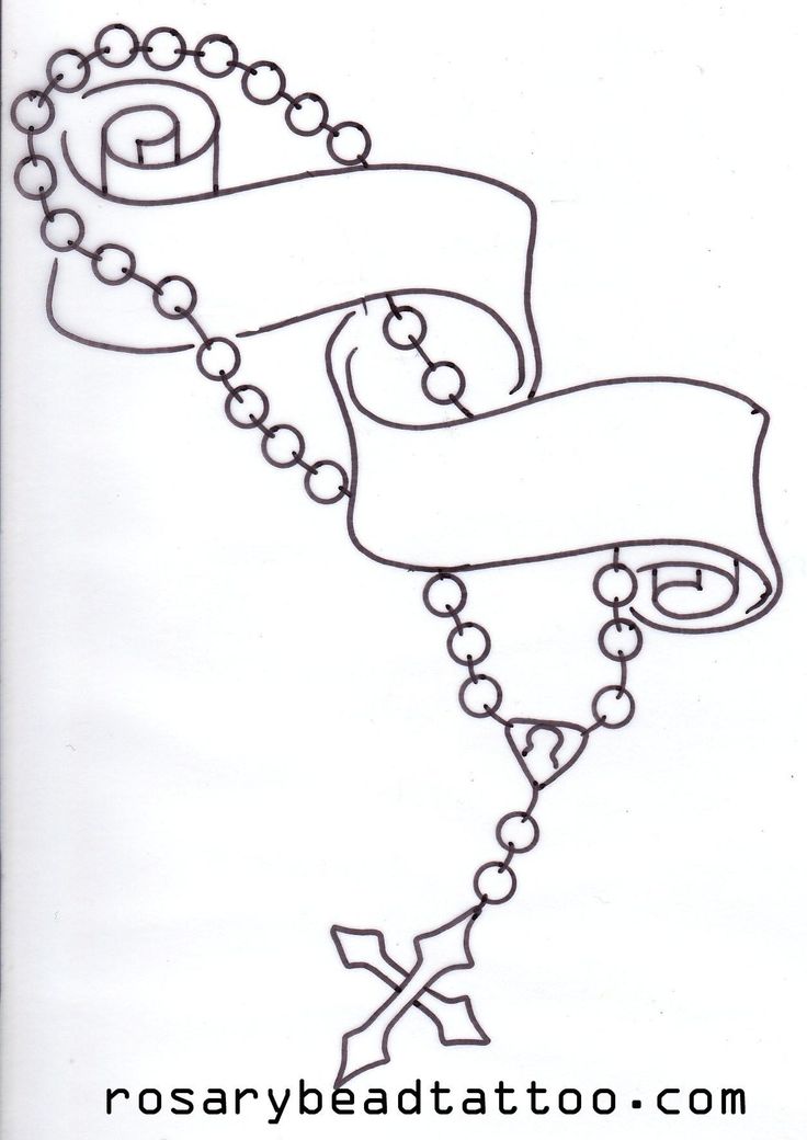 736x1040 Collection Of Rosary Cross Tattoo Designs