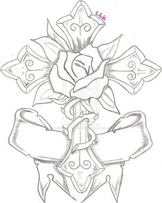 236x296 Drawn Cross Rose