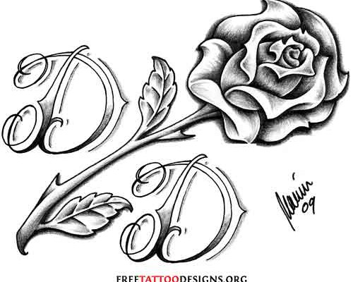 500x400 Collection Of Gothic Cross Red Roses Vines Tattoo Design