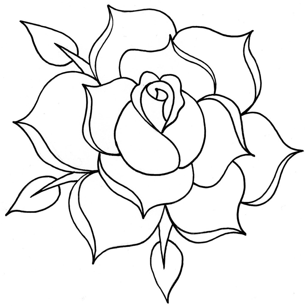 1024x1020 Gallery Outline Drawings Of Roses,