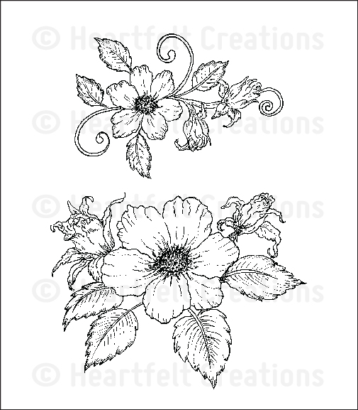 505x577 Hcpc 3653 Botanical Rose Bouquet Precut Set Butterfly Medley