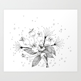 264x264 Rose Buds Art Prints Society6