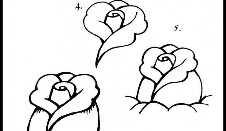 Rose Drawing Easy Step By Step at GetDrawings | Free download