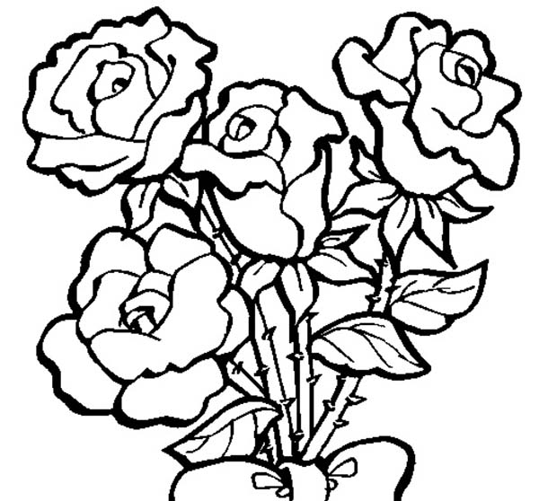 600x558 Coloring Page Rose Free Coloring Pages Hearts And Roses