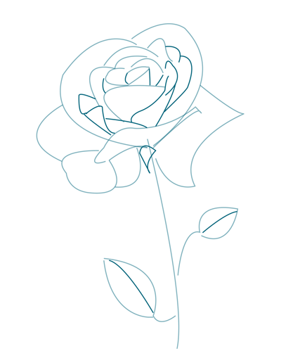 400x509 How To Draw A Realistic Rose Sketchbook Challenge 10