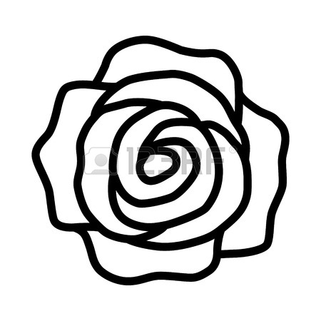 450x450 Rose Flower Or Romantic Rose Line Art Icon For Apps And Websites