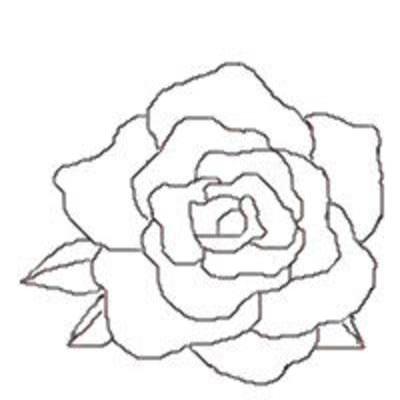 400x400 Rose Lineart By Kiesha Frostfur