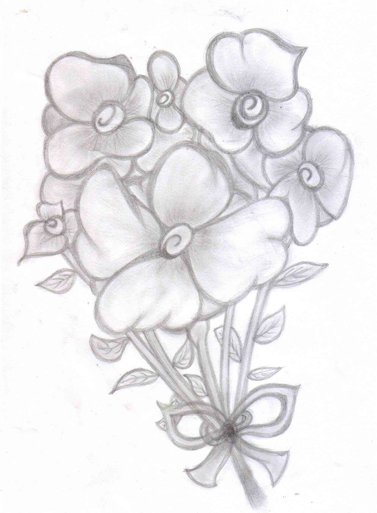 Rose Flower Pencil Drawing at GetDrawings Free download