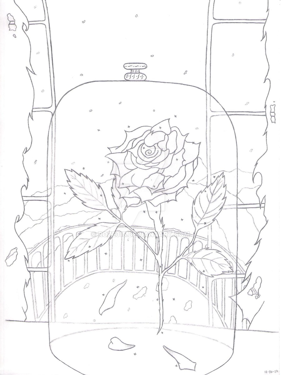 900x1202 Rose From Beauty And The Beast By Roze315