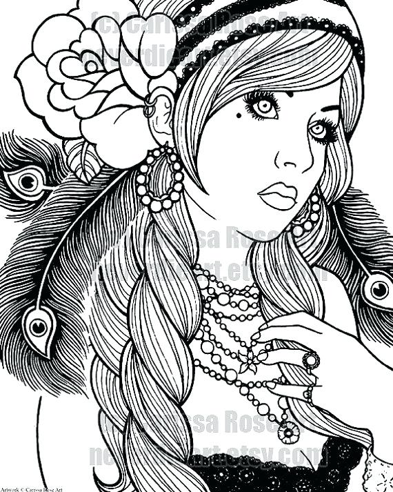 570x713 Tattoo Coloring Pages To Print Also Digital Coloring Pages Digital