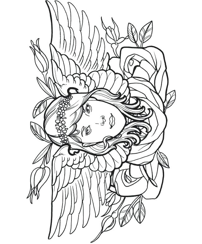 650x786 Top Rated Tattoo Coloring Pages Images Tattoo Coloring Pages Girl