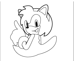 307x256 How To Draw Amy Rose From Sonic The Hedgehog 12 Steps