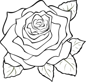 299x285 Rose Leaf Clipart