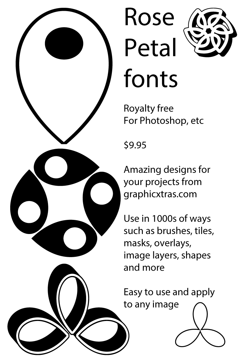 800x1200 Rose Petal Fonts Royalty Free