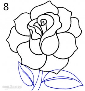 279x300 How To Draw A Realistic Rose Step 8 Art Know How