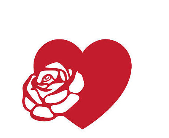 570x466 Heart Rose Svg For Cricut And Silhouette From Rnbsvgs On Etsy Studio