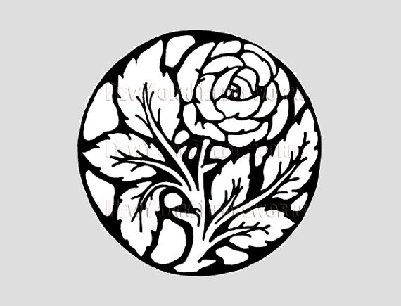 570x435 Rose Silhouette Pattern Rose Pattern Cross Stitch Roses