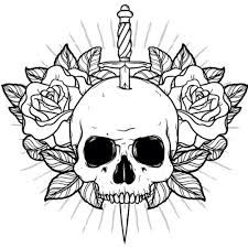225x225 Top 25 Best Skull And Rose Drawing Ideas On Skull