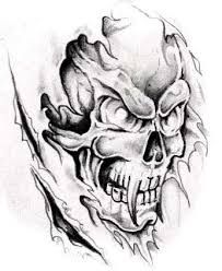 203x248 Image Result For Black And White Skull And Rose Drawings