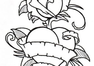 300x210 Tattoo Designs Roses And Hearts Heart And Roses Tattoo Drawings
