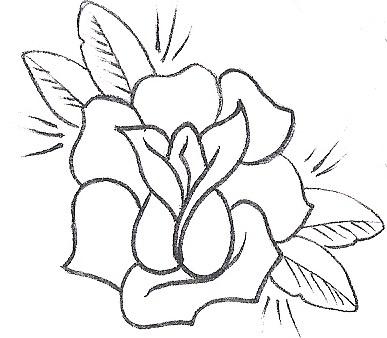 387x338 Rose Tattoos Drawing