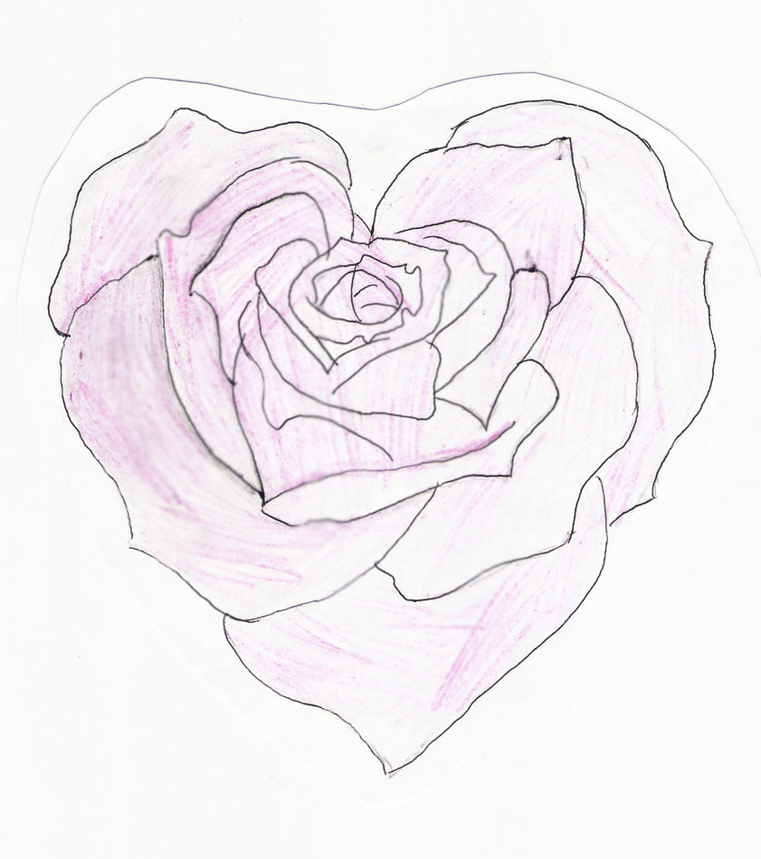 841x950 Heart Shaped Rose By Feeohnah