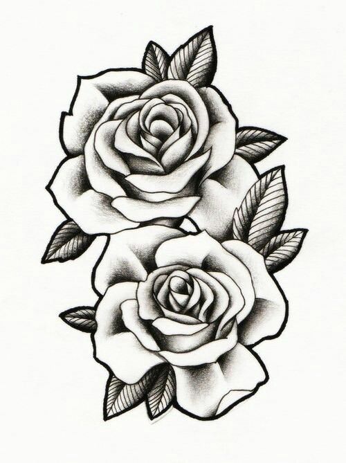 500x669 Nice Roses Idea For Tattoo Tattoo Art Amp Drawings