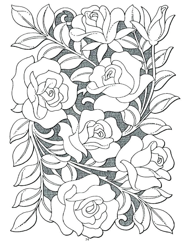 736x991 Coloring Pages Rose Rose Coloring Pages Reading And Learning