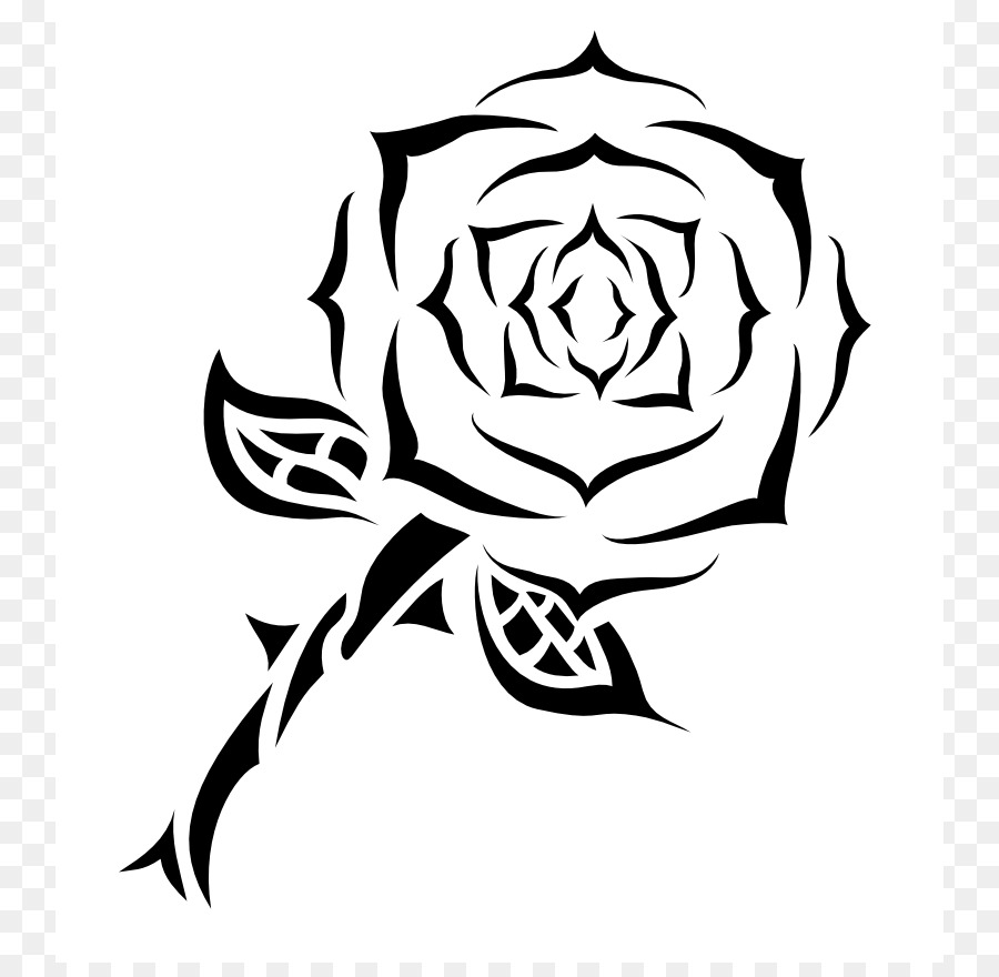900x880 Rose Tattoo Drawing Clip Art