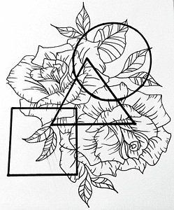 249x300 Rose Tattoo Drawings