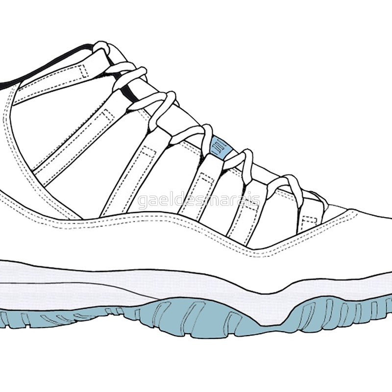 800x800 Air Jordan 11 Drawings
